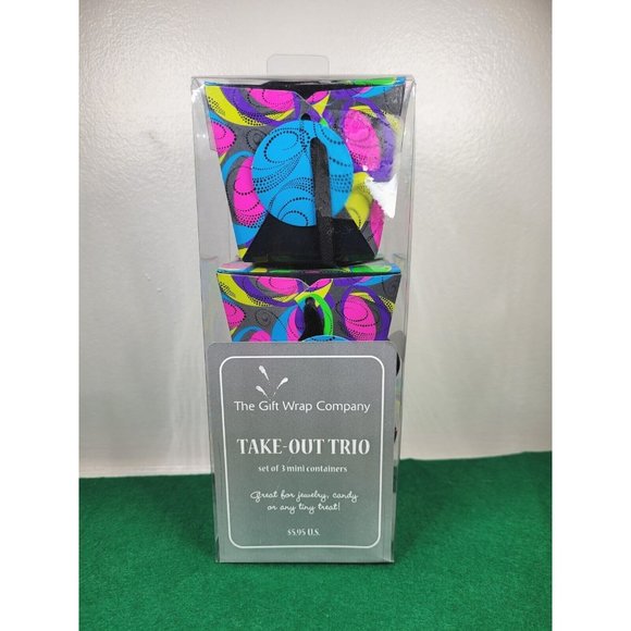 Small Trio Of Decorative Take-out Boxes - Picture 2 of 4